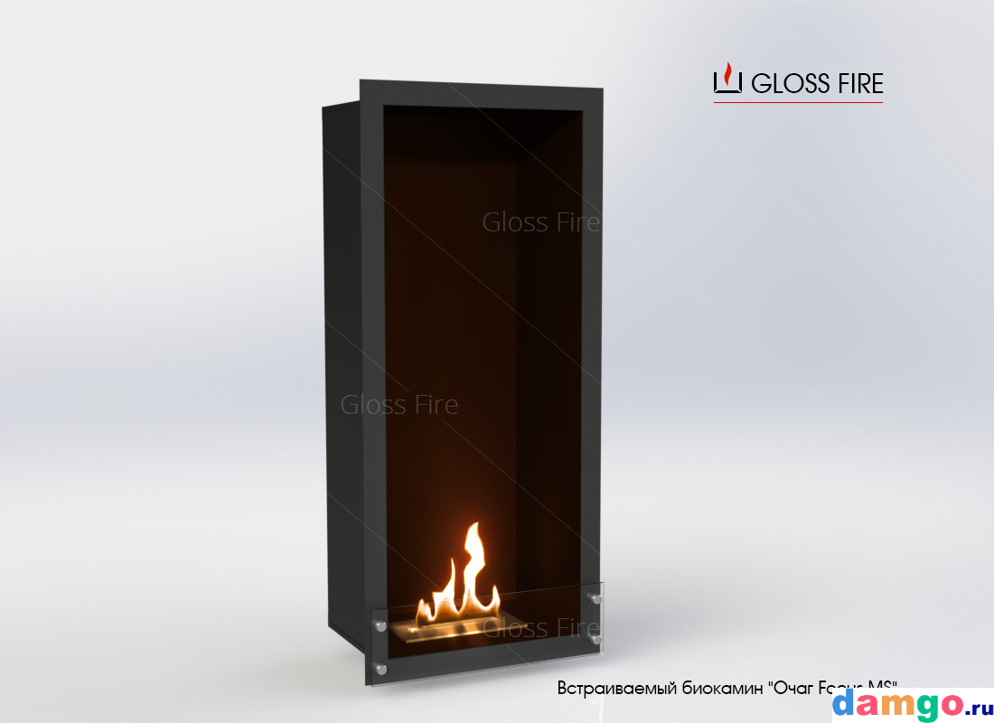 Встраиваемые биокамины Очаг Focus MS-арт. 009 ТМ Gloss Fire